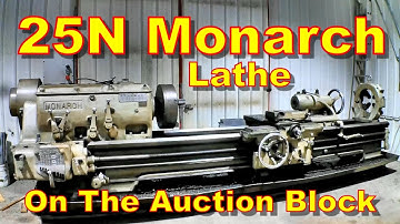 25N Monarch-draaibank te koop in januari 2022, Big Monarch-draaibank, VERKOCHT op 27-01-2022