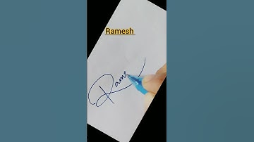 Ramesh Name Sign | #shorts #youtubeshorts #shortsvideo