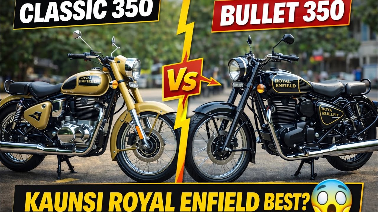 Royal Enfield Classic 350 vs Bullet 350 | Updated Prices After GST Cut + Full Comparison 
