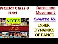 Class 8 Kriti | Dance and Movement | Chapter 10 Notes | Inner Dynamic of Dance | Exam NCERT New book