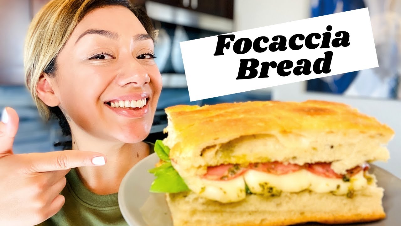 HOW TO MAKE FOCACCIA BREAD// FAST AND EASY FOCACCIA SANDWICH. YouTube