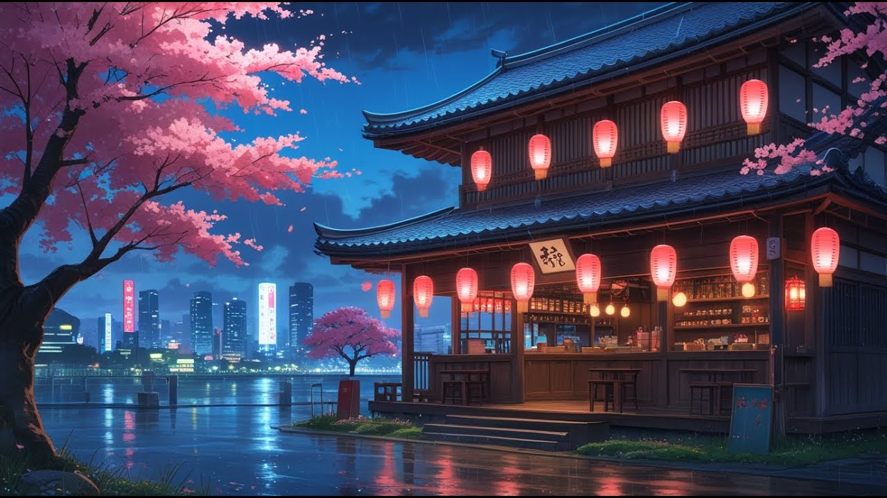 90s Nostalgic Japan Lofi Playlist 🎌 Rain & Neon Reflections on Shibuya’s Wet Streets