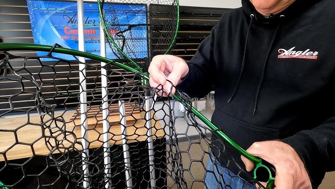 How to EASILY swap out your Ego fishing net material! Clear rubber