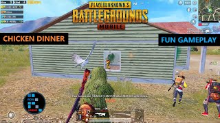 PUBG MOBILE | FUN GAMEPLAY INTENSE MATCH CHICKEN DINNER