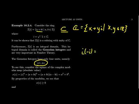 Gaussian Integers