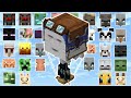 HAPPY GHAST AND WARDEN VS ALL MOBS | MINECRAFT