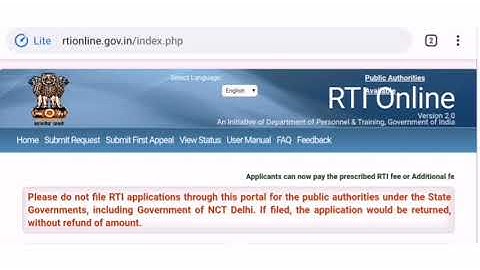 How to Check RTI Status Online - RTI Application Form Online Status Check