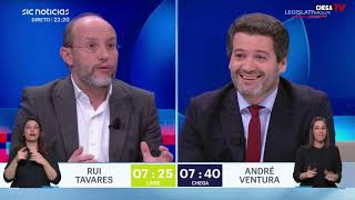 André Ventura desmascara Rui Tavares e deixa-o sem reação