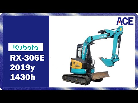 実演・動作確認】クボタ RX-306E (2019年/1430h) ミニユンボ｜Kubota