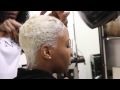 Salon Work|| Blonde Pixie (Natural hair)