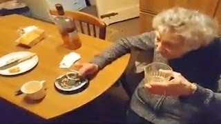 Welsh granny rocks mannequin challenge