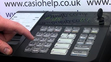 Casio SES10 SE-S10 PCRT280 PCR-T280 Cash Register Instructions On How To Program A Department Name