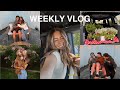 Weekly vlog planting my yard paint night friends smores charm necklaces sleepover  more 