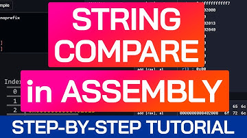 How Strings Are Compared in Assembly | Beginner Tutorial | x86-64 Machine Code