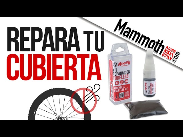 Cómo Reparar el CORTE de un NEUmático mtb? wow! 🤯 Kit Reparación Tubeless  