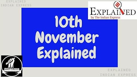 10th November 2020 | Gargi Classes Explained Analysis