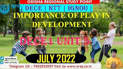 | DECE1 UNIT 5 | DECE JULY 2022 | IGNOU | PART 2 |