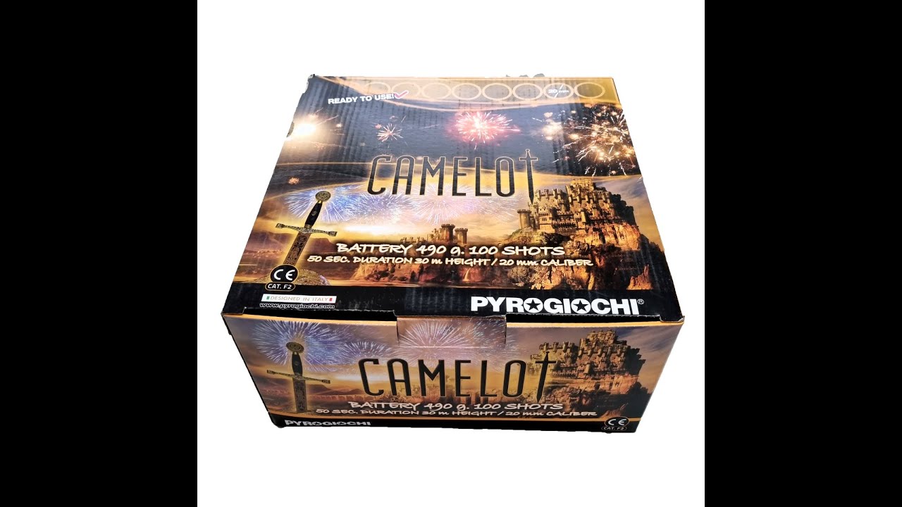 Batteria Camelot 100 colpi by Pyrogiochi. - YouTube
