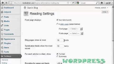 Wordpress Tutorial 49: How to Change The Number of Blog Posts That Is Shown On The Home Page