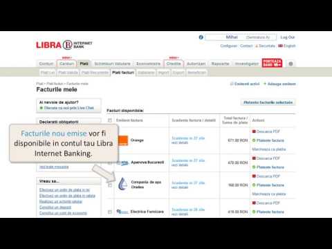 Cum sa setezi facturile Companiei de apa Oradea in Libra Internet Banking