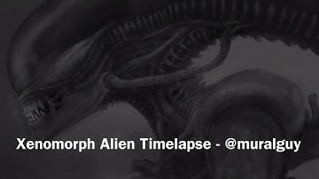 Xenomorph Timelapse In Procreate by John McDavitt.