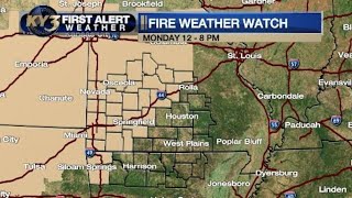 Weekday warm up with fire danger increasing