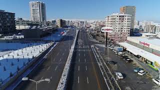 Karlar Altında Bağlıca - Bağlıca Bulvarı Drone Çekimi 13/12/2018