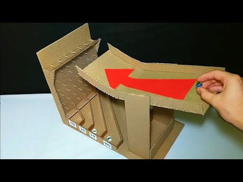 COMO FAZER UM JOGO DE LABIRINTO - Reciclável feito com papelão - DIY 