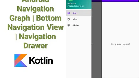 Android Navigation Graph | Bottom Navigation View with Navigation Drawer | Kotlin