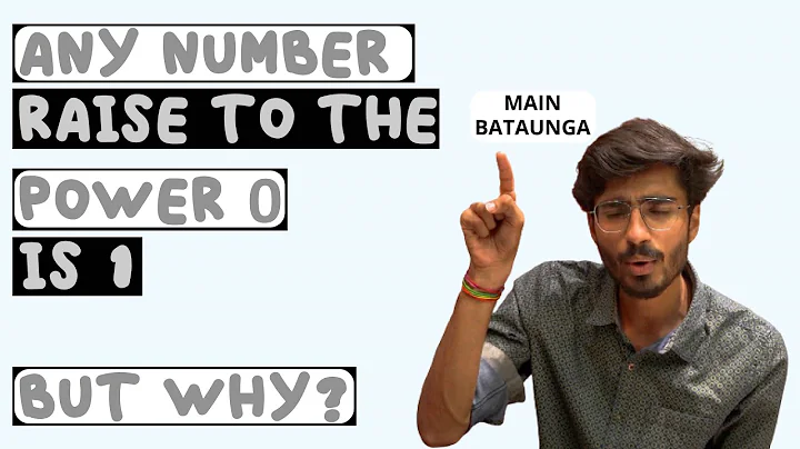Why does Any Number Raise to the Power Zero One (Proofs) | Interesting Math