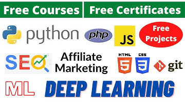 Udemy Free Certificate Courses HTML CSS JS PHP | Python R Deep Learning ML Project Online Classes
