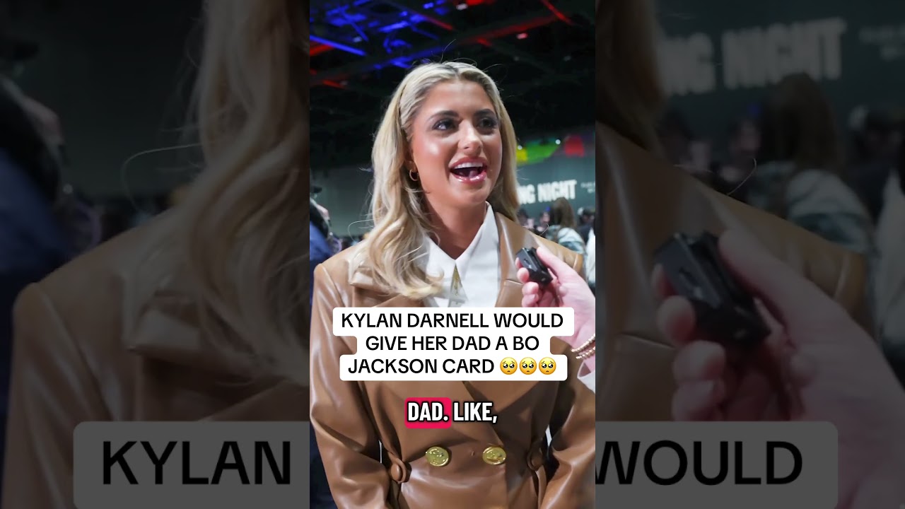 Kylan Darnell with the sweetest answer🤩🤩 #sportscards #thehobby #bojackson