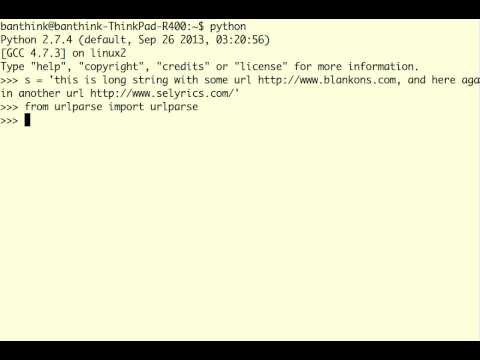 Python Tips - url Cleaner with urlparse