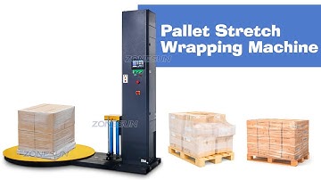 ZONESUN ZS-PWM1 Automatic Turntable Carton Box Stretch Film Pallet Wrapping Machine