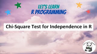 (RP10) Chi-Square Test for Independence in R