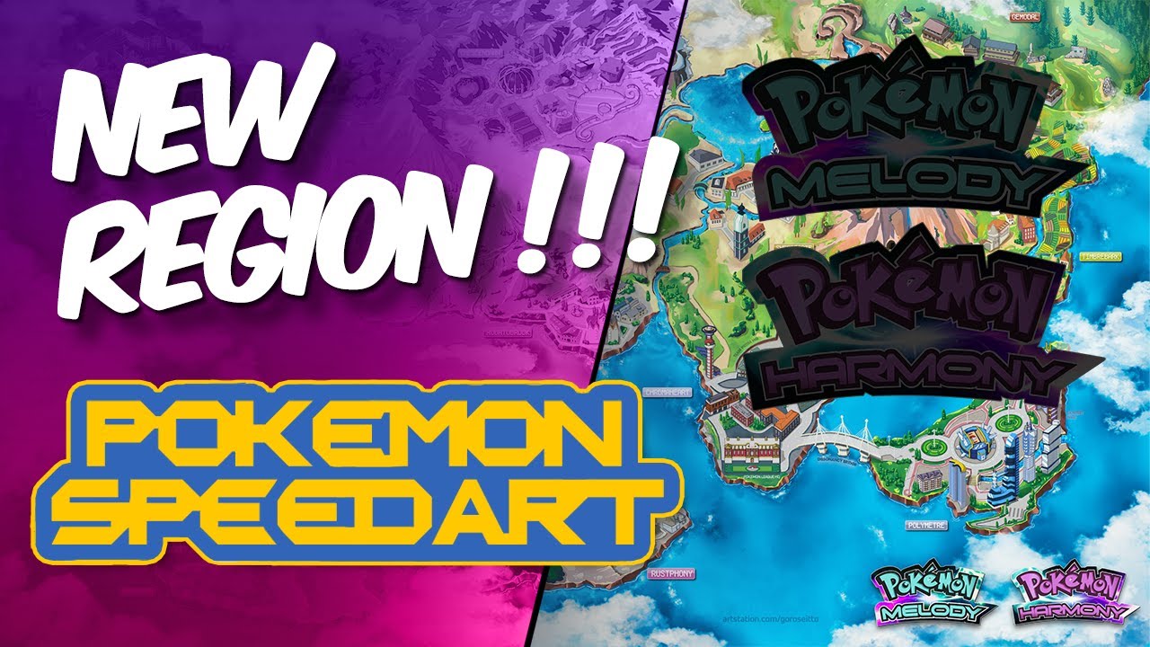 Pokemon Map Speedart (Harmony and Melody) - GOROlabs