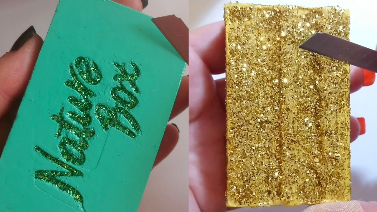 Soap Carving ASMR Relaxing Sounds no talking Satisfying ASMR Video