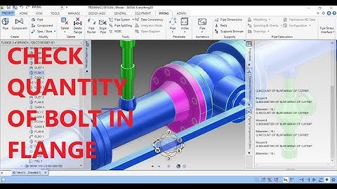 [E3D 2.1] #2 HOW TO CHECK QUANTITY OF BOLT IN DESIGN MODULE