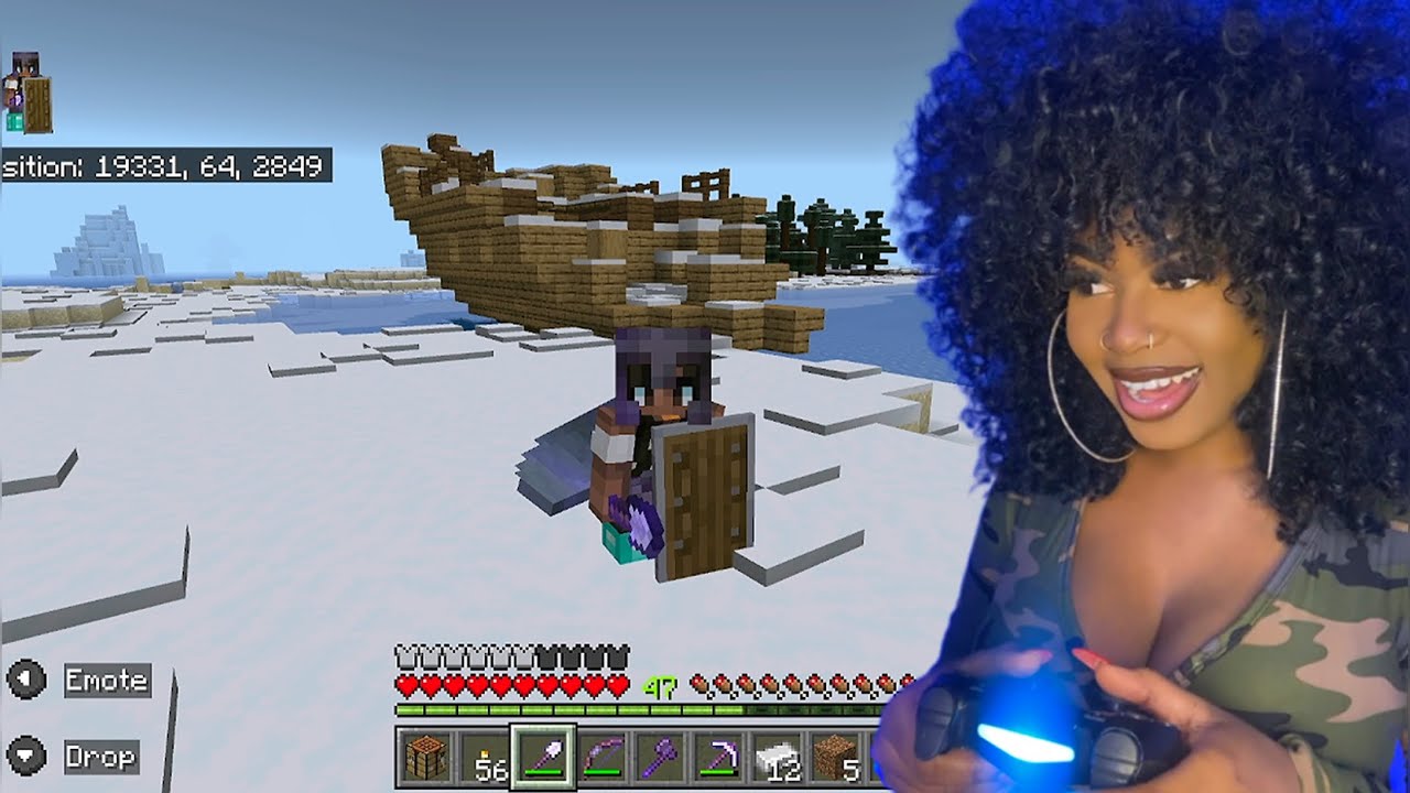 WE FOUND ANOTHER SHIPWRECK IN MY FOREVER WORLD! | Minecraft Survival Pt ...