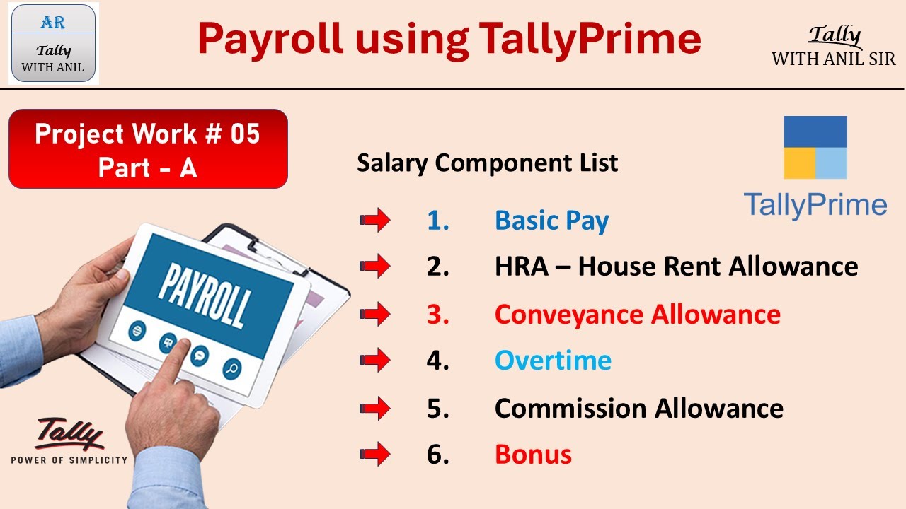 Salary Maintain in tallyprime | How to use Payroll in tally Prime ...