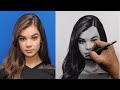 I was planning on creating a hair tutorial with this sketch of hailee steinfeld ill probably do it