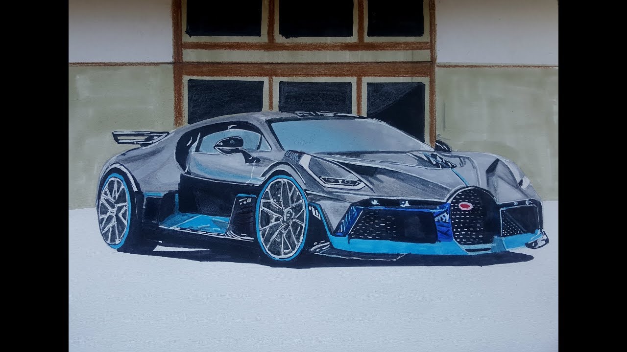 Как рисовать бугатти