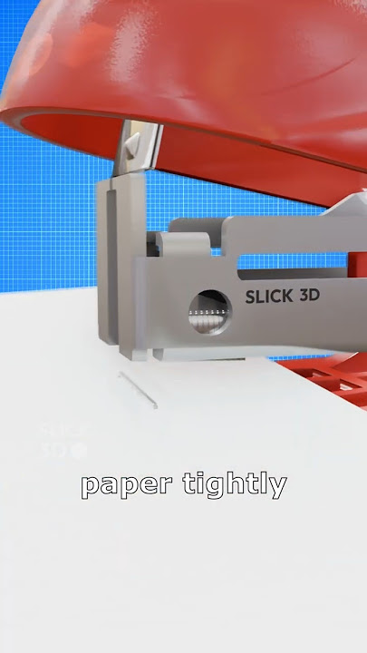 How a Stapler Pin Bends? 🤔💭 #explained  #3danimation #facts #shortfeed #stapler  #how #wow #slick3d