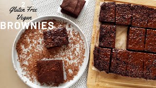 2 Easy Gluten-Free Vegan Brownies Recipes | 5 Ingredients