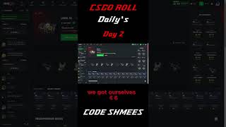 Opening daily cases on CSGOROLL day 2 #shorts