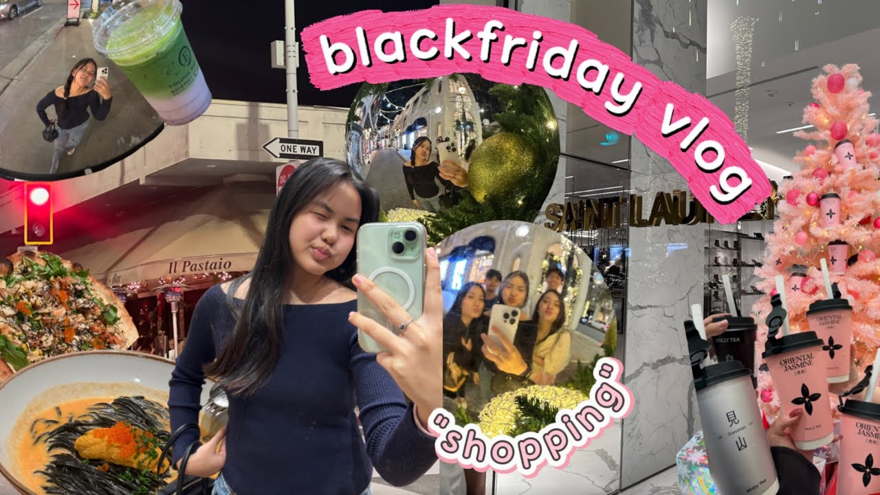 Đi chơi BlackFriday ở Mỹ | Shopping, trà sữa, pizza,..