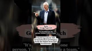 Gregg Popovich Lo ga bisa jalanin semua sendirian #LeadershipGoals #PopovichQuote