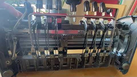 Everything that happens when you push the space key on a Perkins Brailler