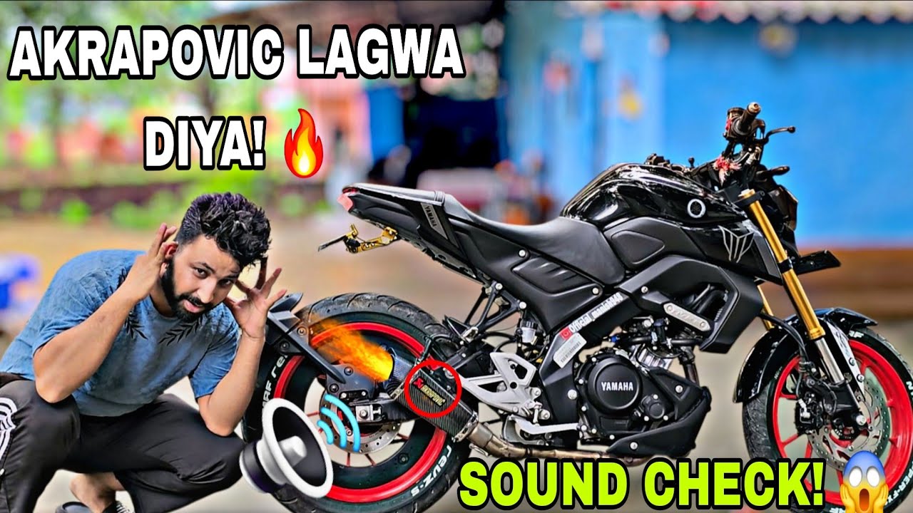 🔥 Finally Akrapovic Exhaust Apni MT-15 V3  Mein! Aaj Suno Iska CRAZY Sound Test 😱🔥