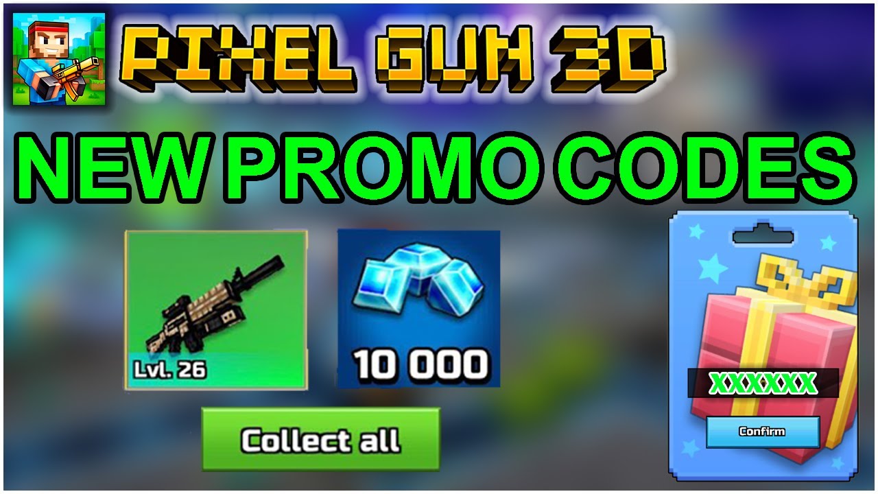 PIXEL GUN 3D PROMO CODES 2023 PIXEL GUN 3D CODES 2023 YouTube